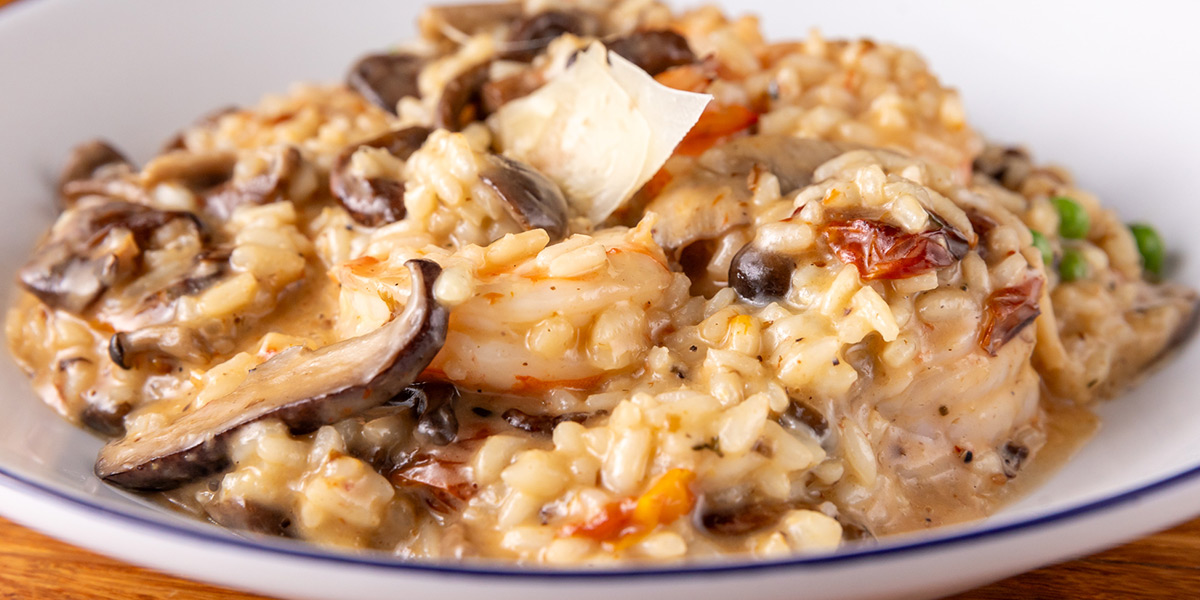 Shrimp Mushroom Risotto