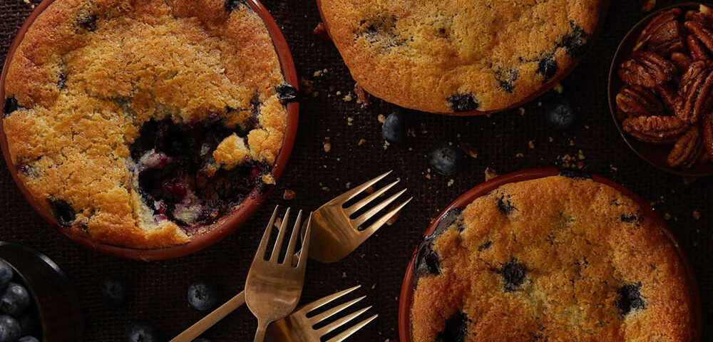 Berry Cobbler with Banana Ice Cream