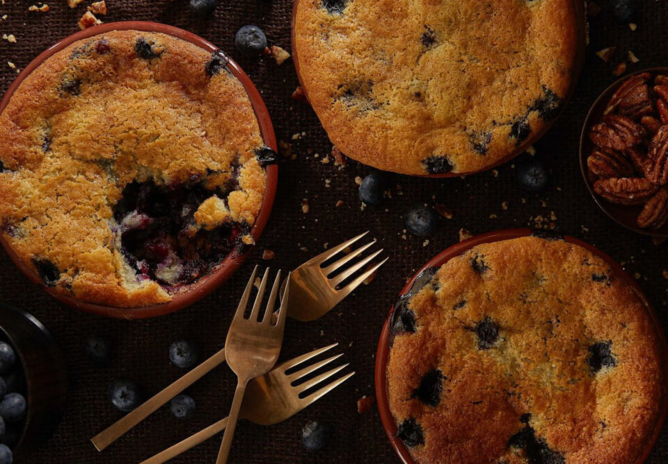 Berry Cobbler with Banana Ice Cream